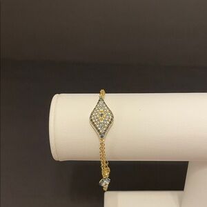 Joan Boyce Evil Eye Gold Tone Bracelet